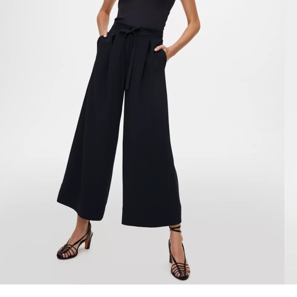 NWOT Wilfred culottes sz S black - Picture 2 of 7